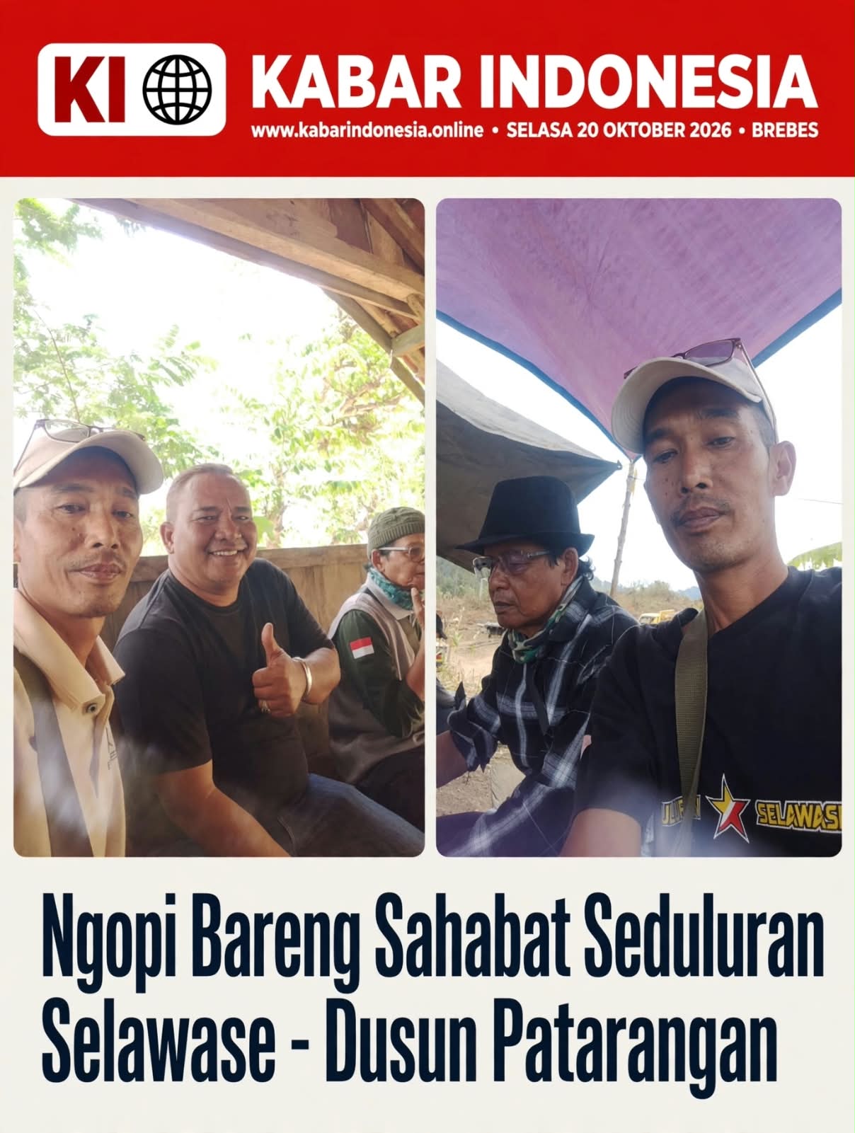 Ngopi Bareng Sahabat Seduluran Selawase, Pererat Kebersamaan di Dusun Patarangan
